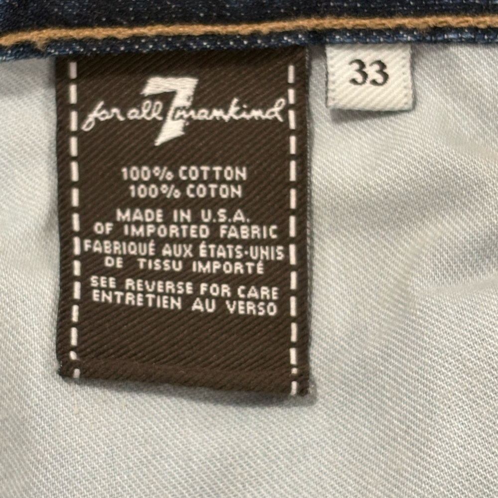 7 For All Mankind Relaxed Fit Blue Jeans - Picture 5 of 5